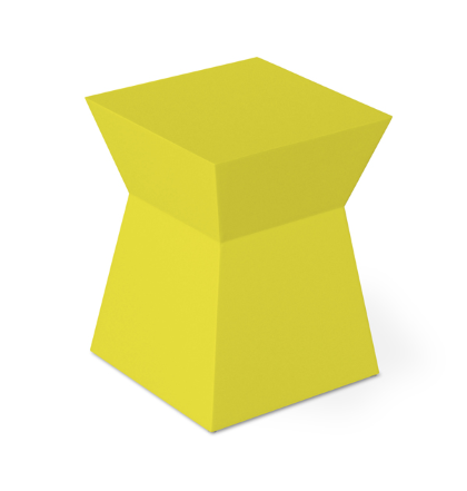 Pawn Stool - saffron lacquer