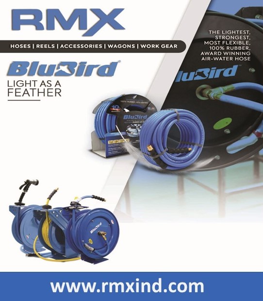 RMX INDUSTRIES - BLUBIRD HOSES - Air & Water Hoses, Reels, Carts, Blow Guns, Couplers & Fittings, Work Gear and More!