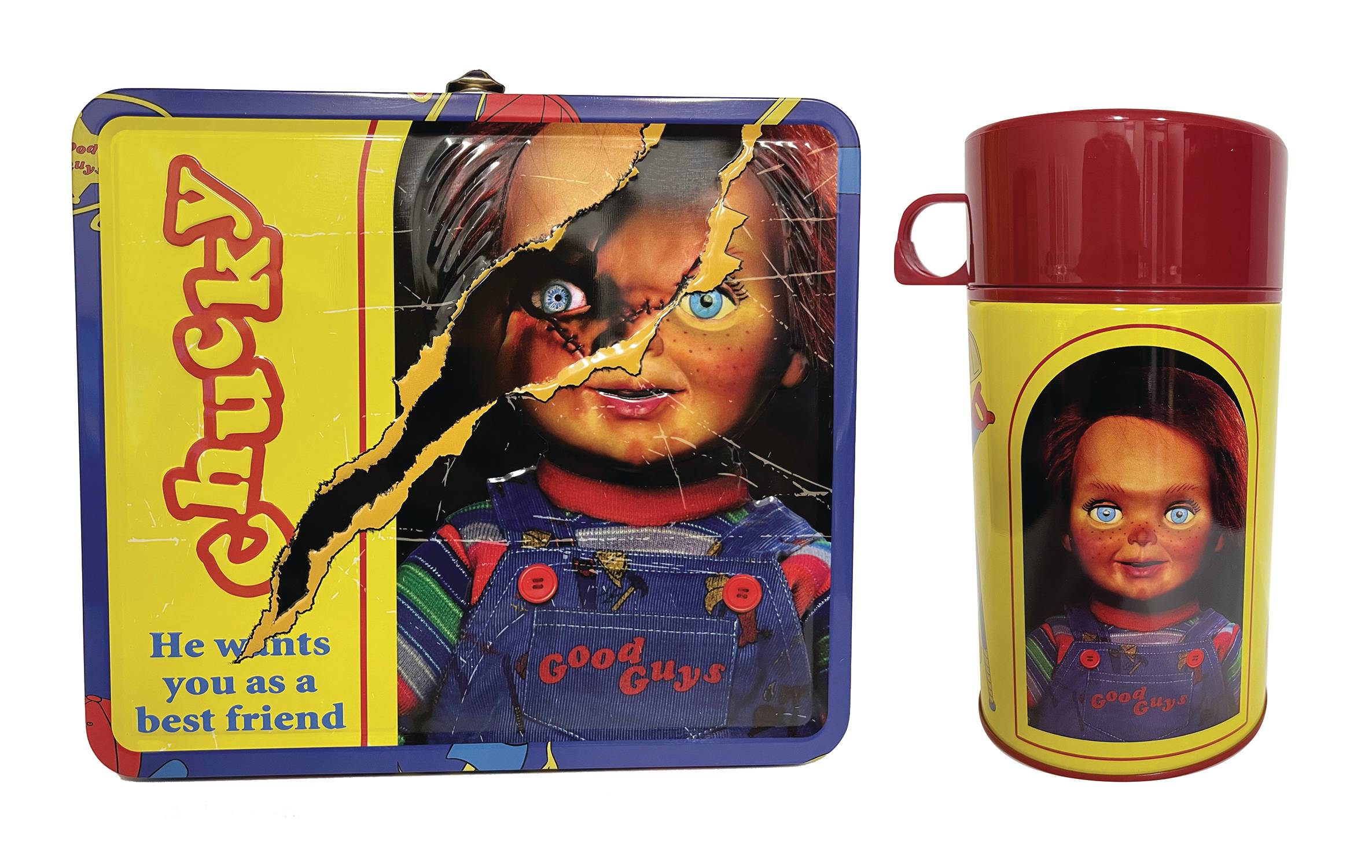 TIN TITANS CHUCKY PX LUNCH BOX WITH BEVERAGE CONTAINER