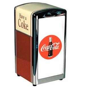 Coke Metal Napkin Dispenser