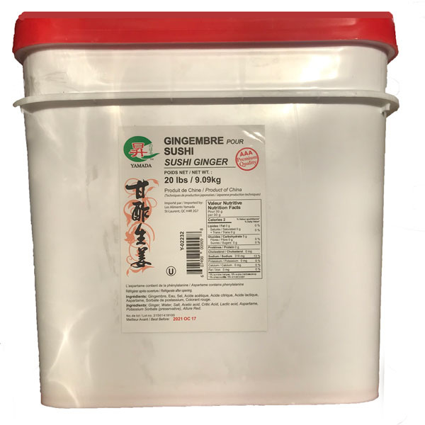 Yamada 20 lbs red ginger pail