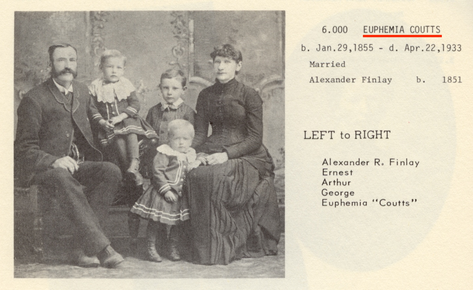 6.0 Euphemia Coutts