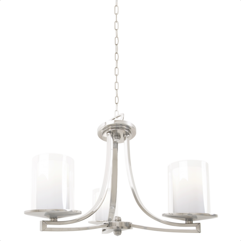 120 9023BN-OP
3-Light Buffed Nickel Pendant 
Regular $337.99
Blowout $168.99 no tax 
