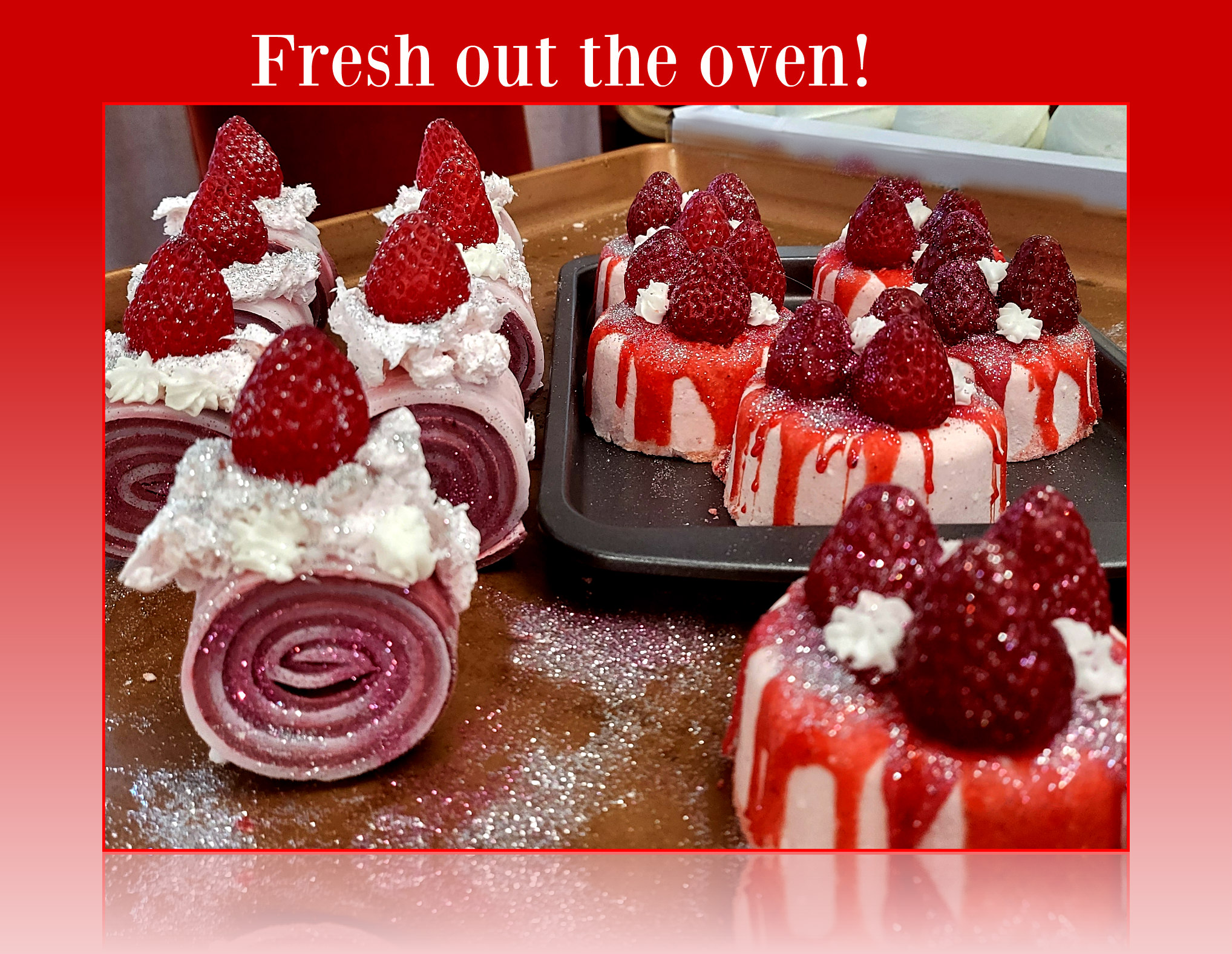 Soap Jelly Rolls and Strawberry Shortcakes! Super sweet and yummy smelling! $25.00 Soap Jelly Rolls and Strawberry Shortcakes! Super sweet and yummy smelling! $25.00