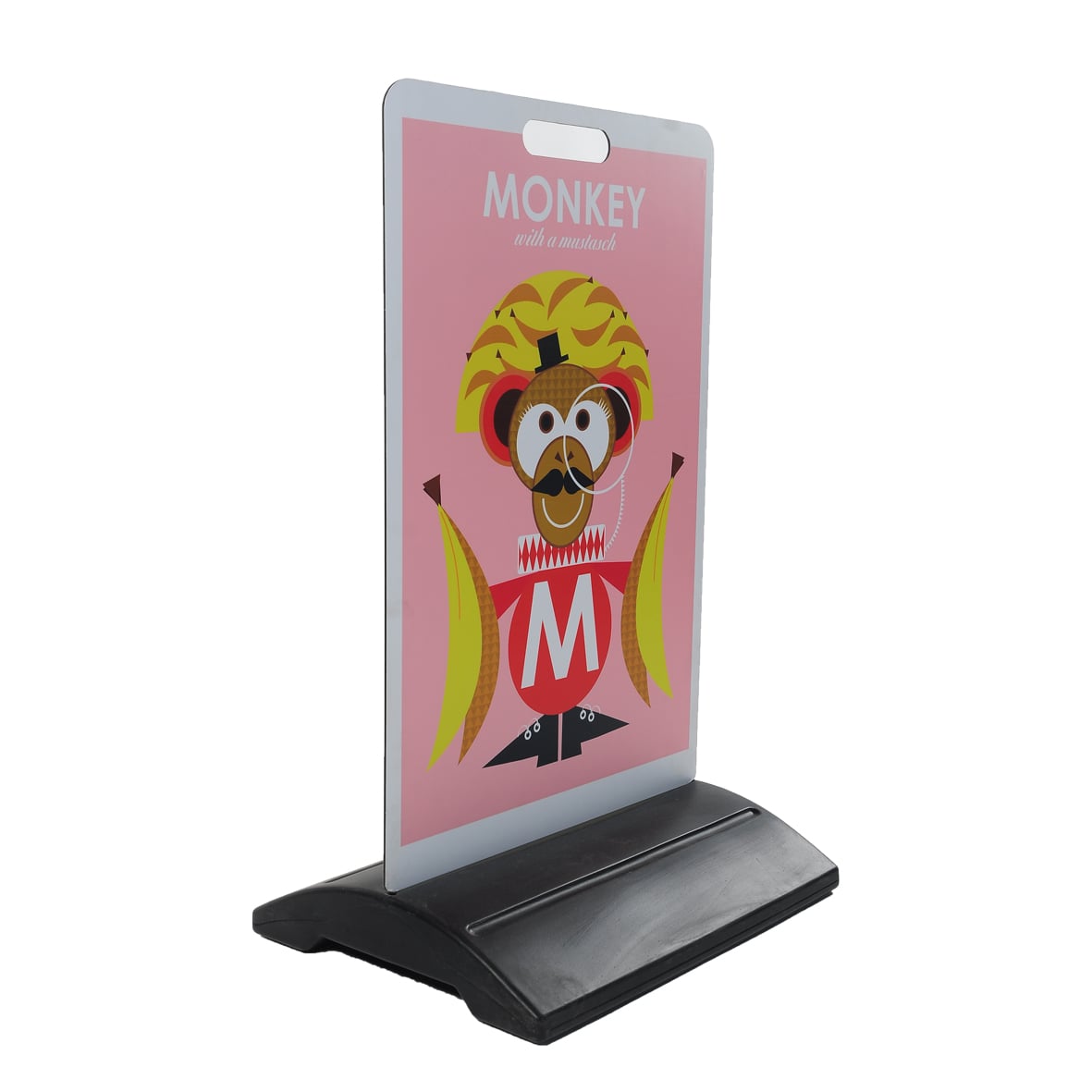 person holding red and black box