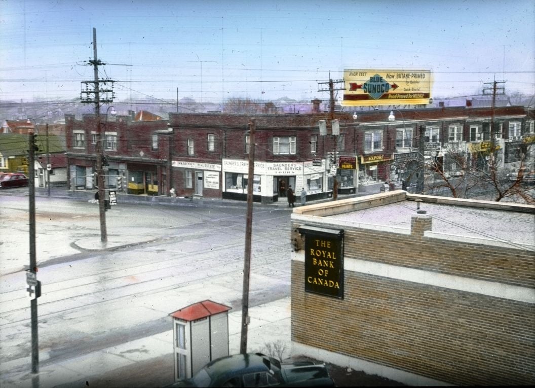 Intersection Dufferin St. and Eglinton Ave. - 1954