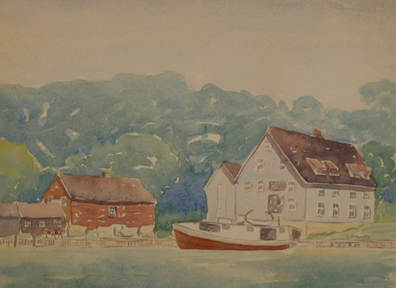 Port Stanley, Ontario, Watercolour on paper