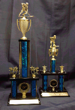 Two Plastic Hockey Trophies