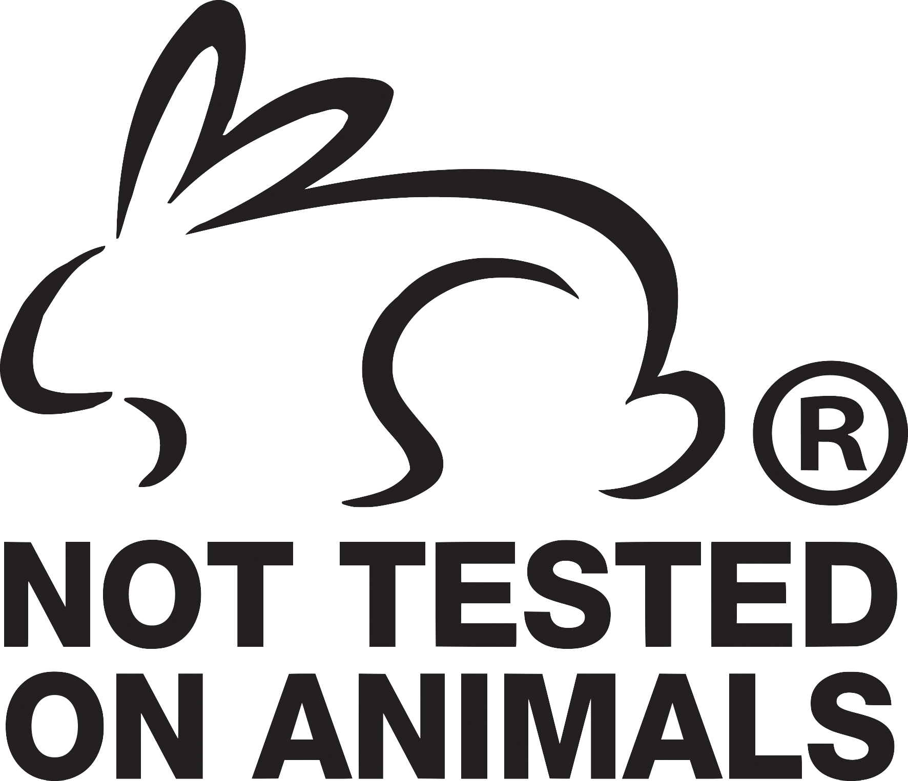 Choose Cruelty-Free Logo of a rabbit and the words “Not Tested on Animals” underneath the rabbit.

