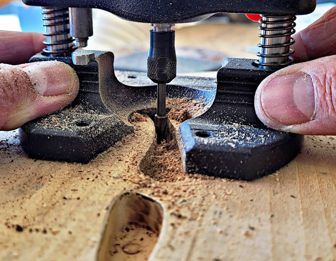 Close up of a drill bit