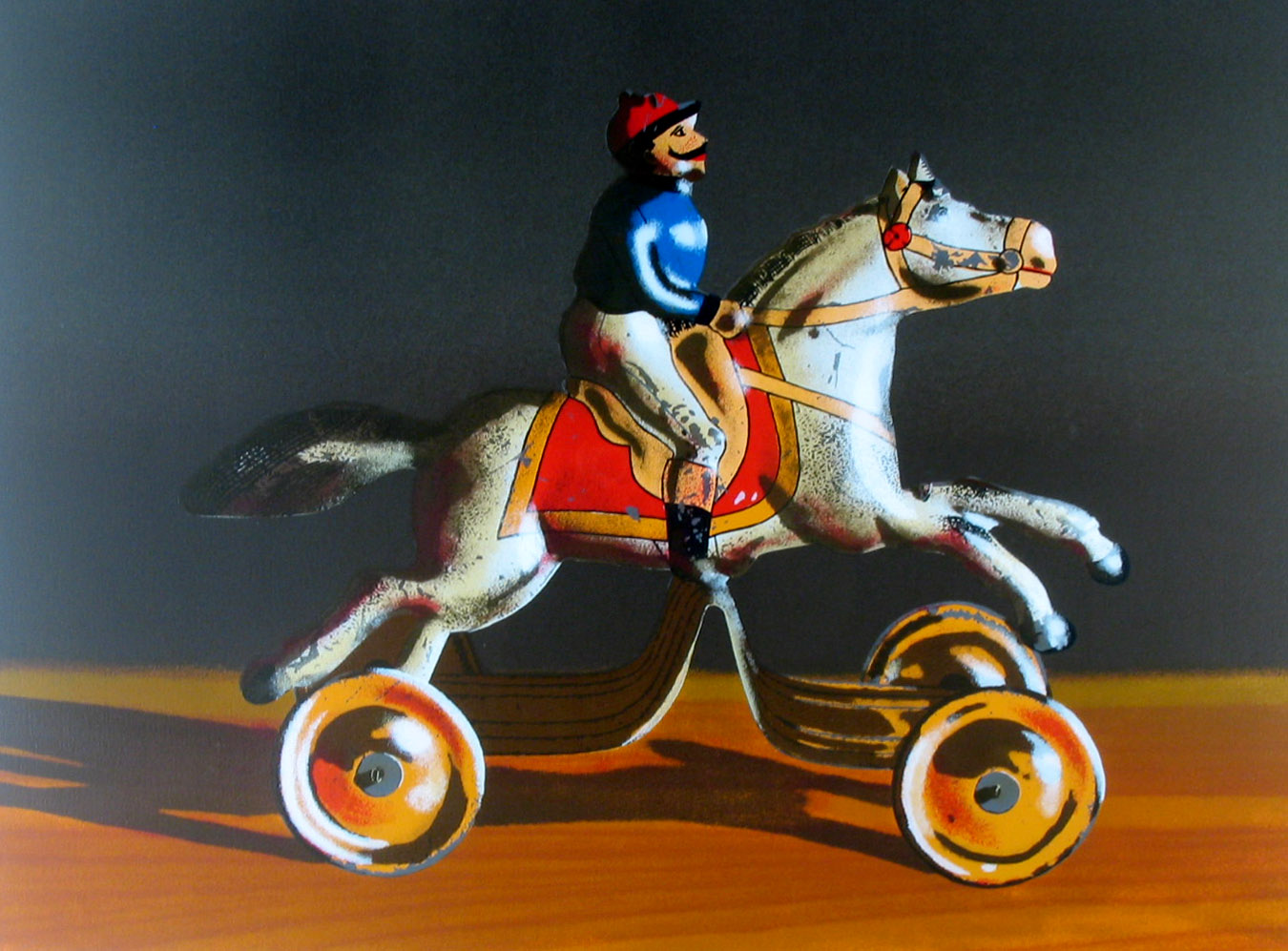 Cesar Santander, Horse and Rider Toy, serigraph, not dated, 41x61cm