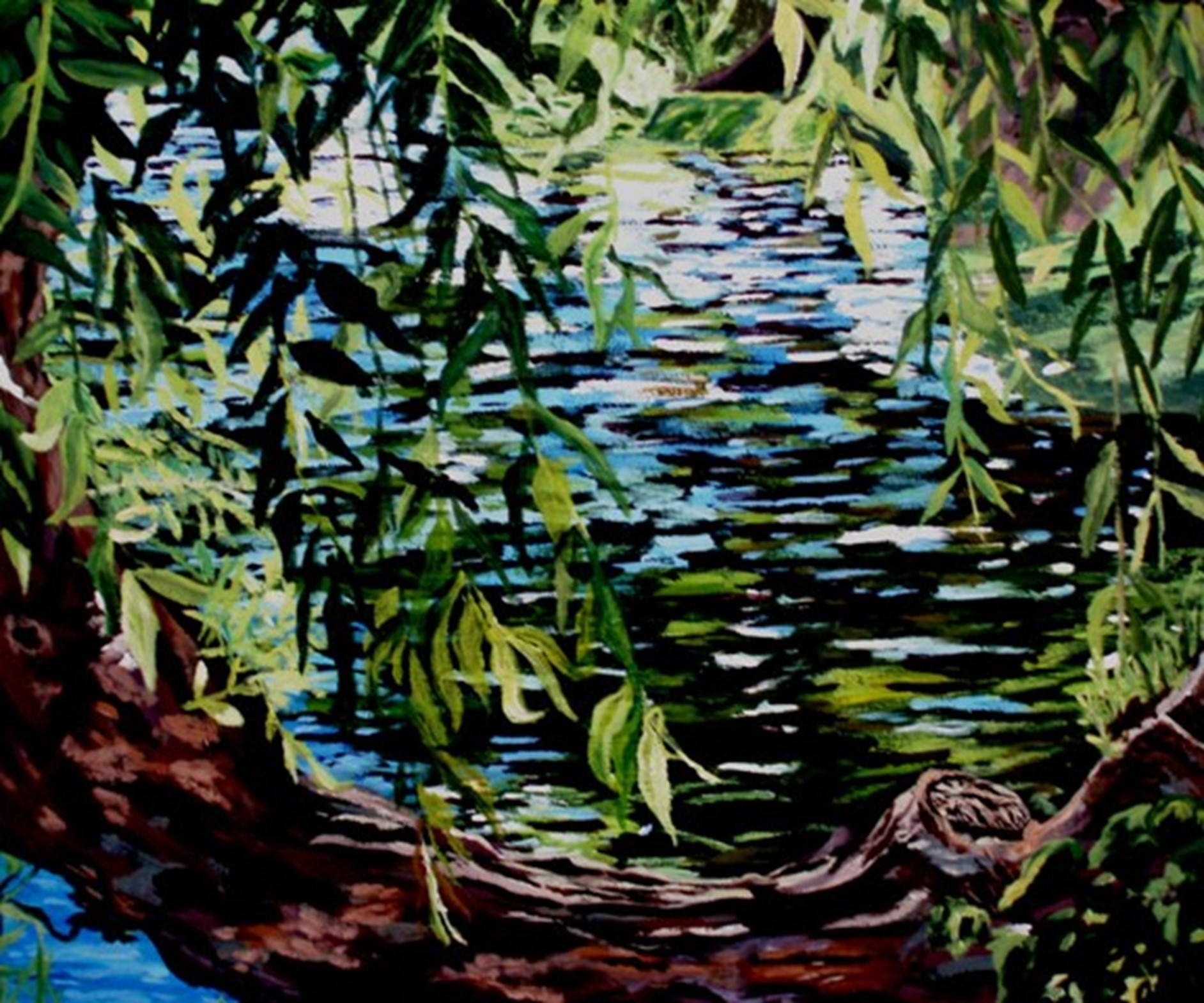 Willow op.1, 2011,  20"X23.5" Acrylic on Canvas