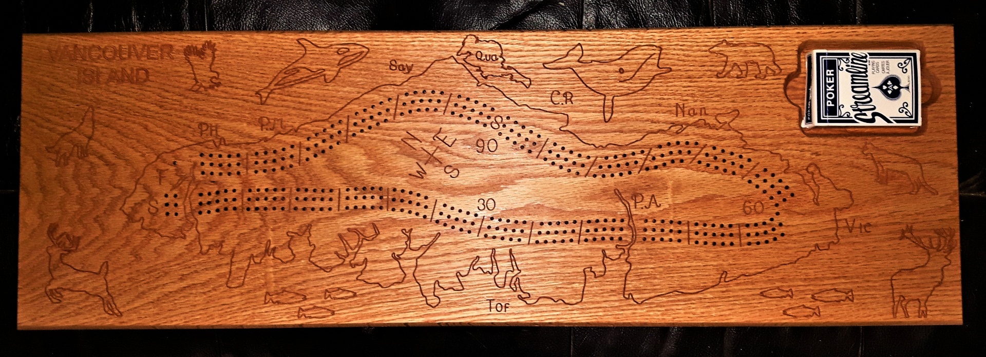 Crib board, Custom Vancouver island crib board, Campbell river BC, Vancouver island BC, Vancouver BC, Victoria BC, British Columbia,Alberta