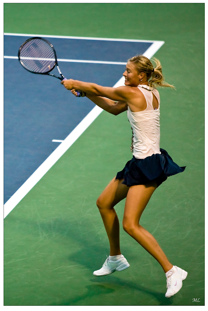 Maria Sharapova lors 
de sa dernière partie 
de 2008 - Montréal 
août 2008
