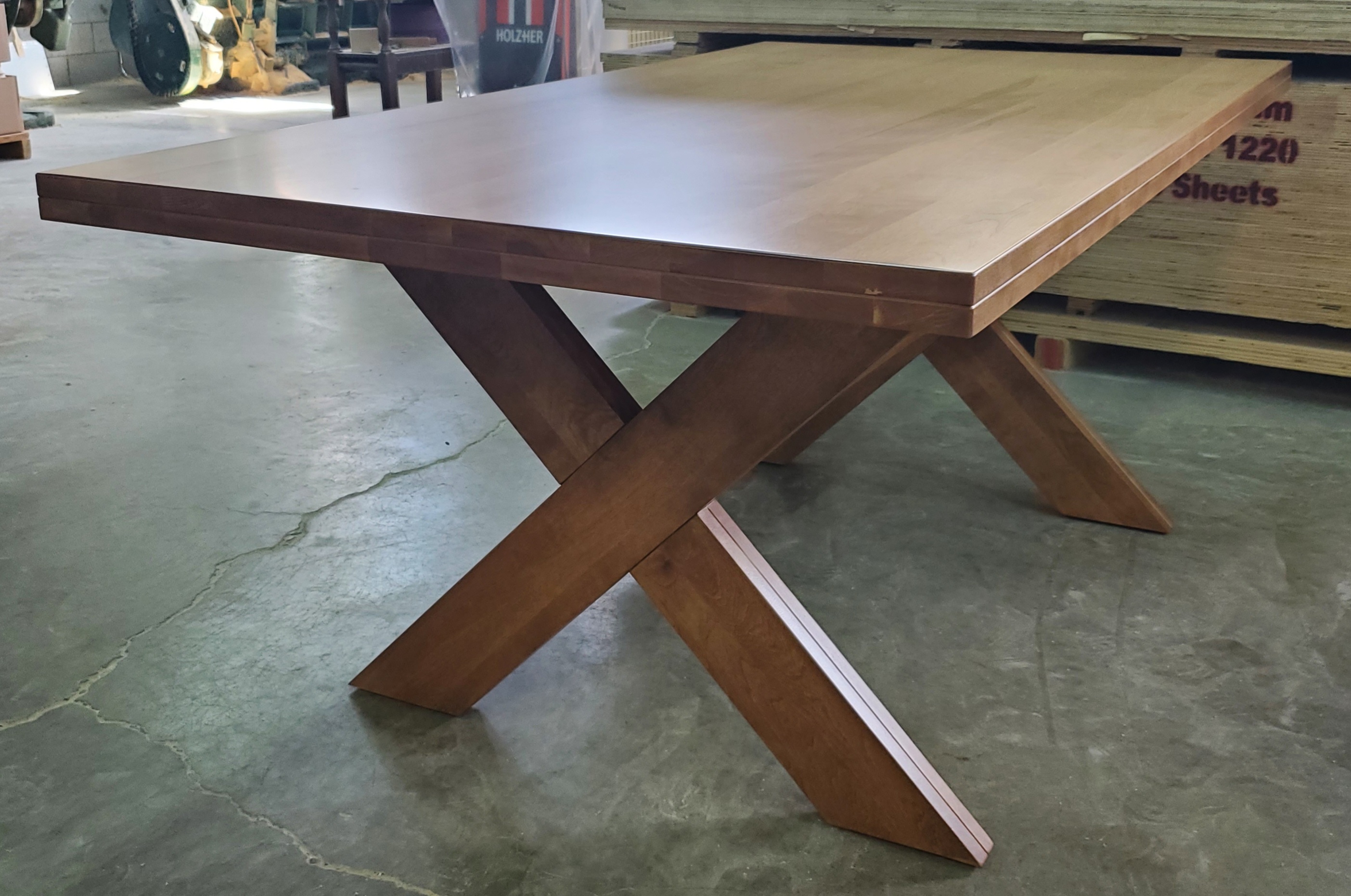 built up table top with 3800 xavier double base