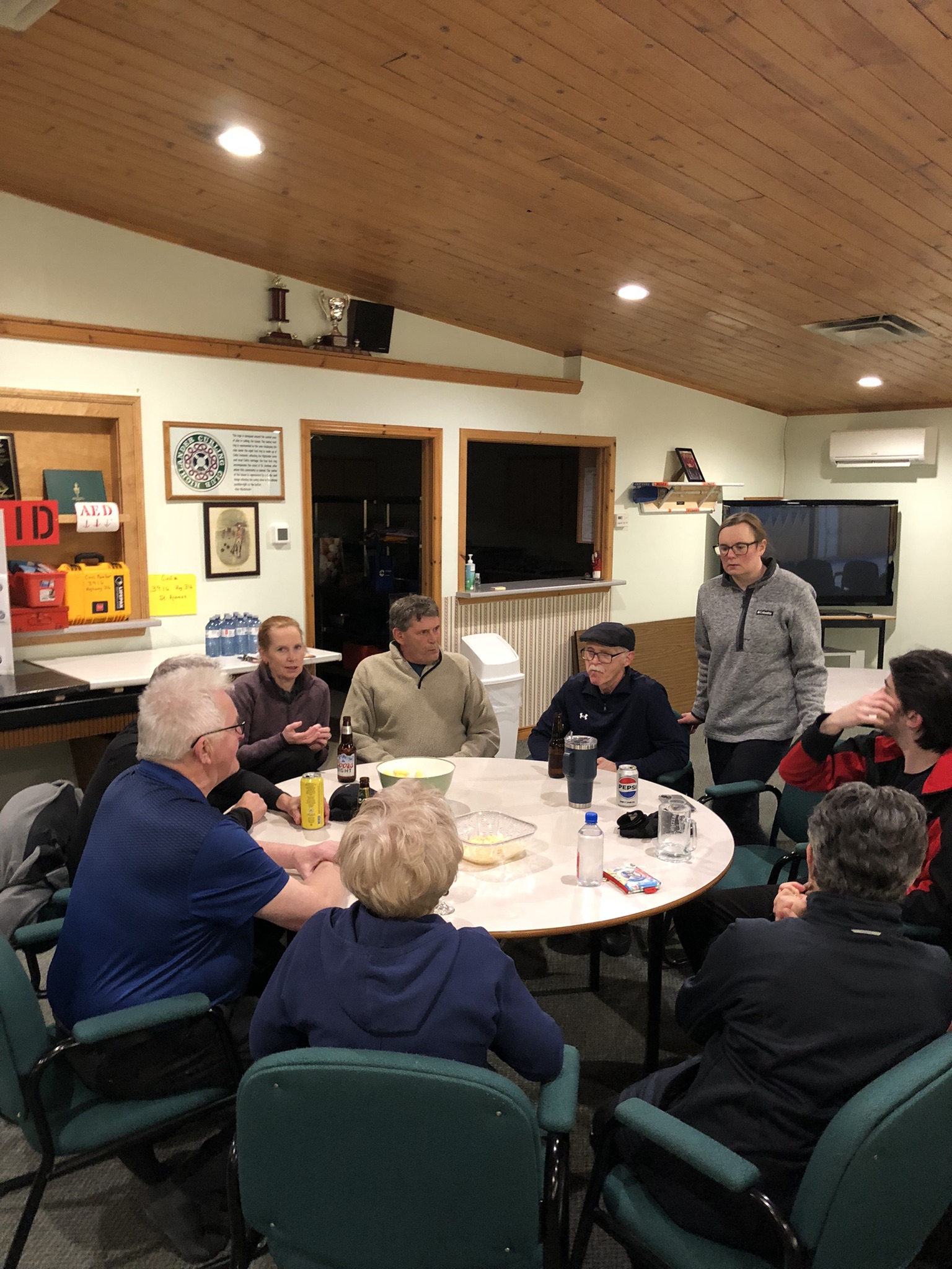 Post game snacks and chats