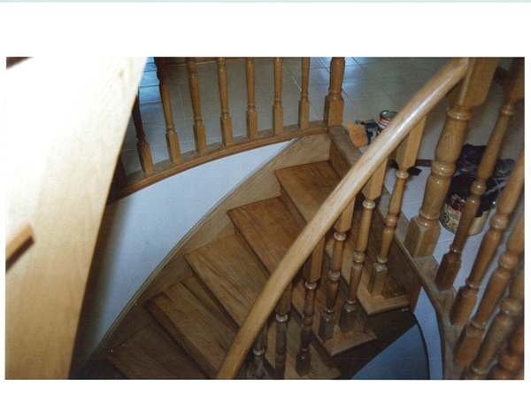 Circular oak stairs