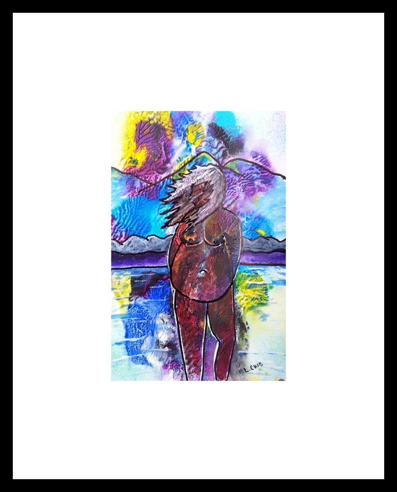 2015-15 "Inner Goddess"
Framed 12.5" x 15.5"
Mixed media on 246 lb. paper
$150.00