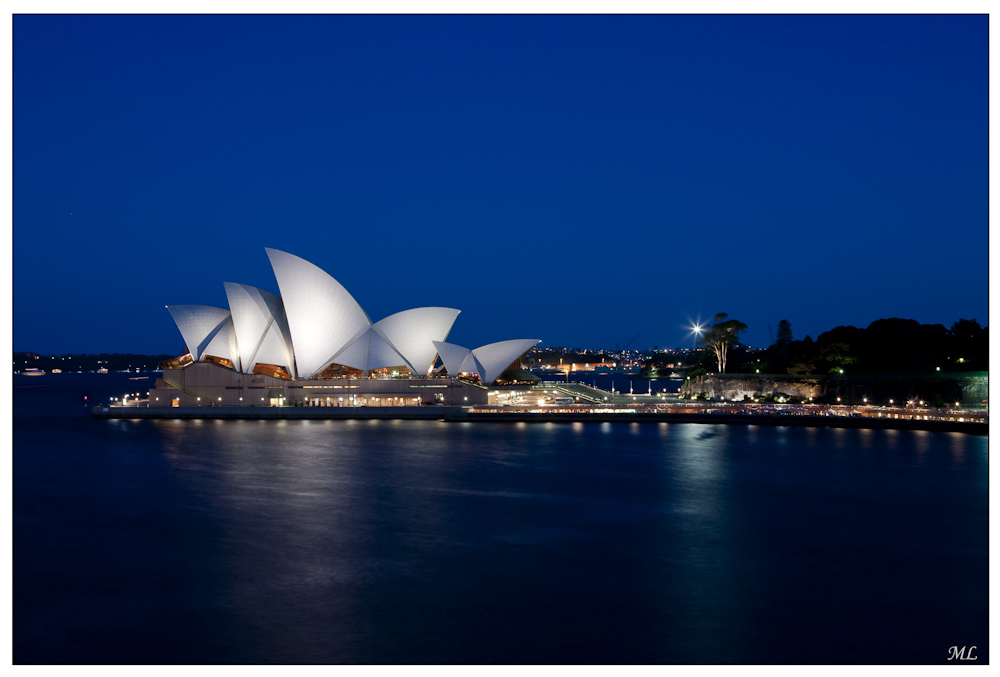 Opera House de 
Sydney à l'heure 
bleue 
Février 2010