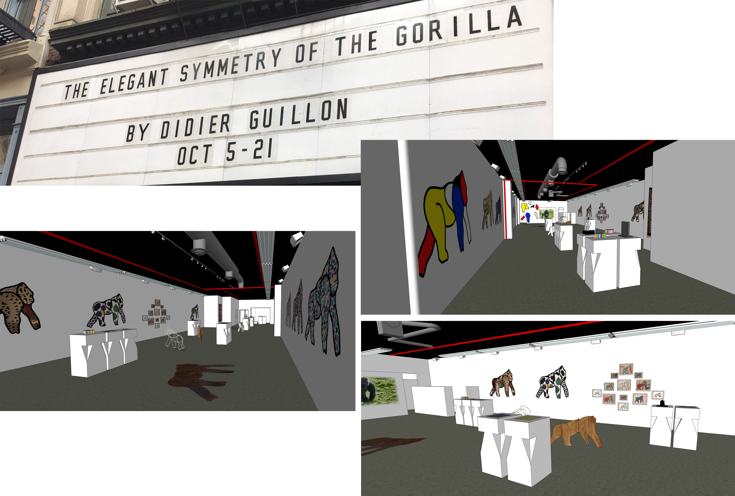 FONDATION VALMONT
Scenography project management
"The Elegant Symmetry of The Gorilla"
393 NYC Gallery New York, NY
