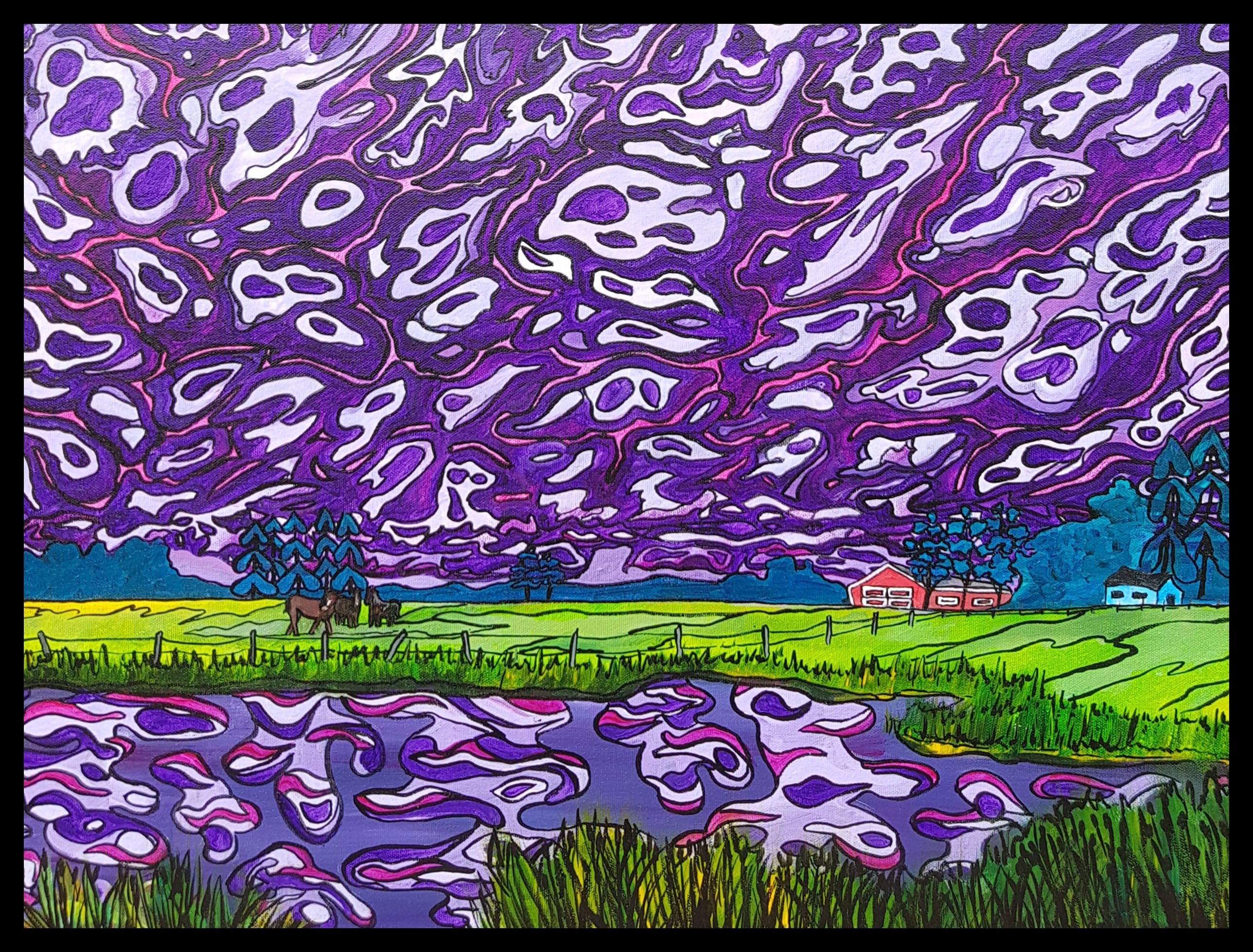 "Prairie Rhapsody" [2018]
Image: 24" x 18"
Framed: 25.5" x 19.5"
Acrylic on canvas
Commissioned - SOLD
