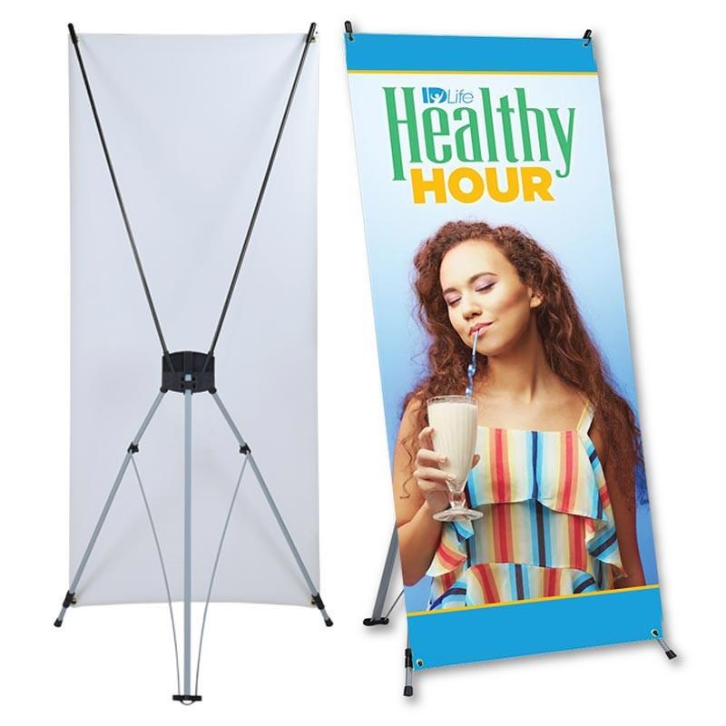 X-Banner Stand. For use indoor and outdoor