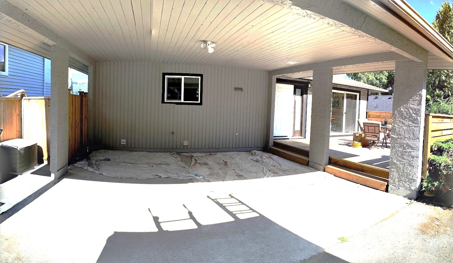 after carport painted