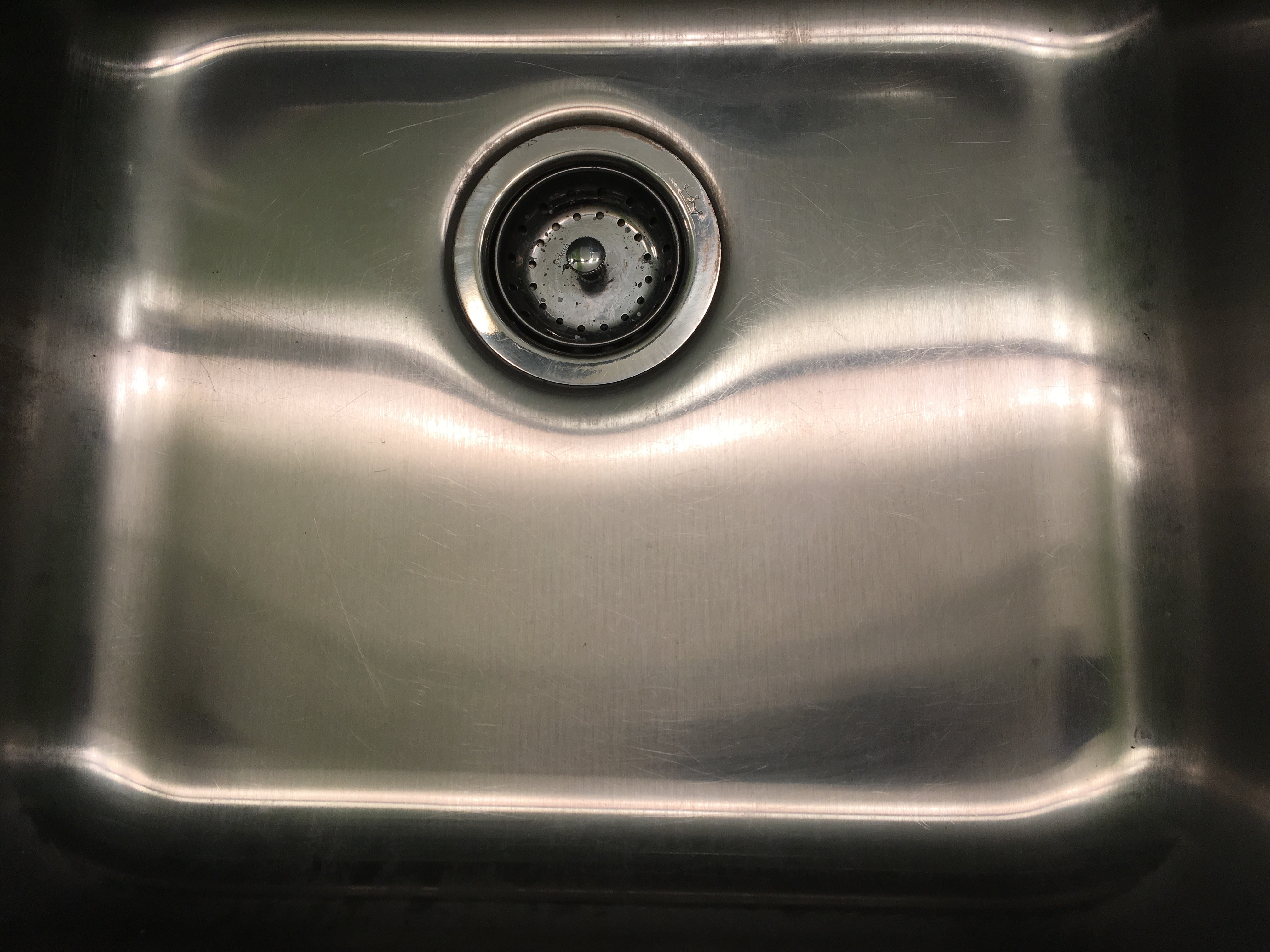 Stainless Steel sink after White Diamond Metal Polish