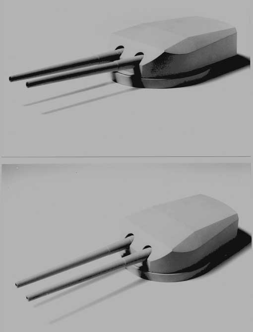 Some 15 years ago a German model builder, Mr. Lohberger (†), produced for Erwin Sieche a demonstration model of the forward turret section in the scale 1:100 and turrets in 1:50.
