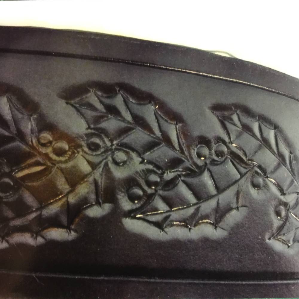Custom leather with pattern