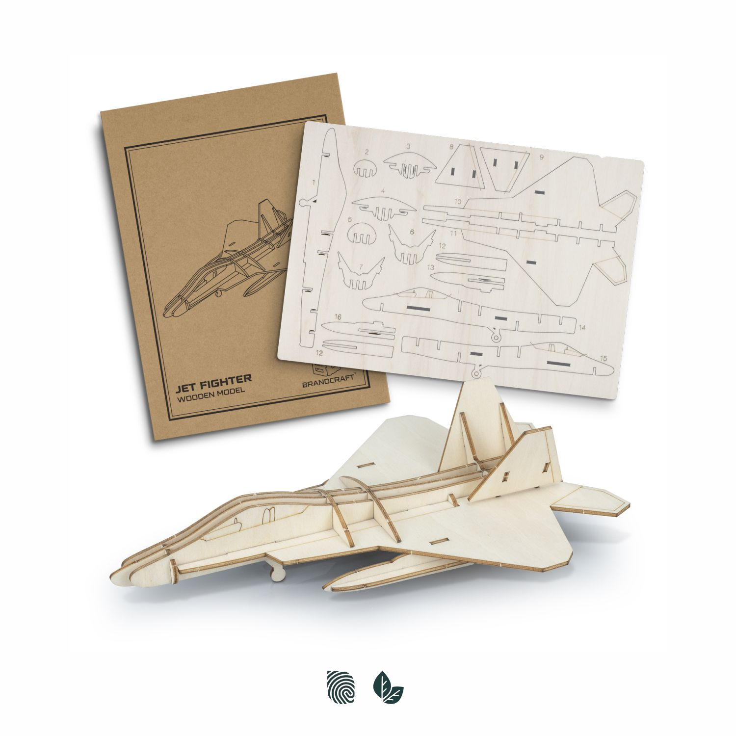 Fighter Jet Wooden Model 126729
