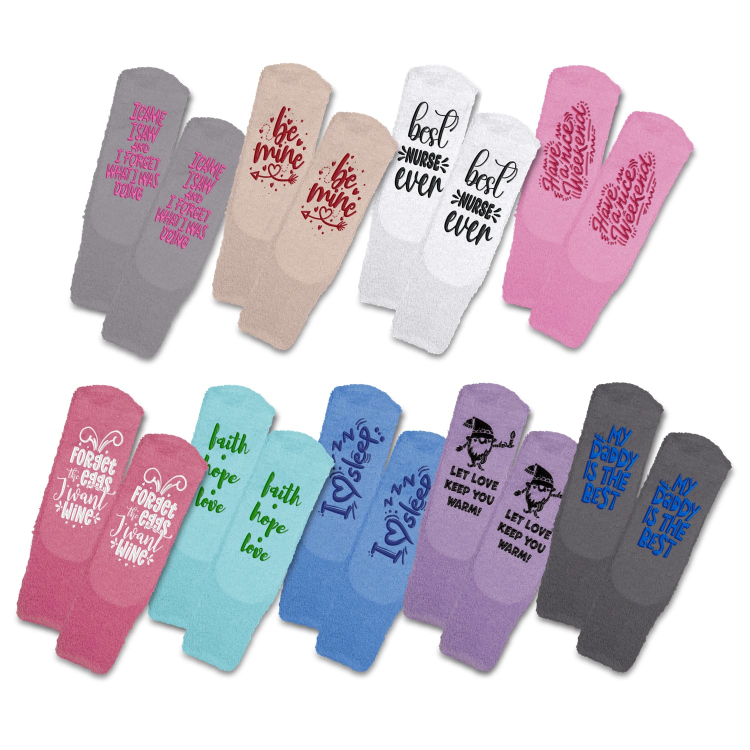 Fluffy Grip Socks 128838