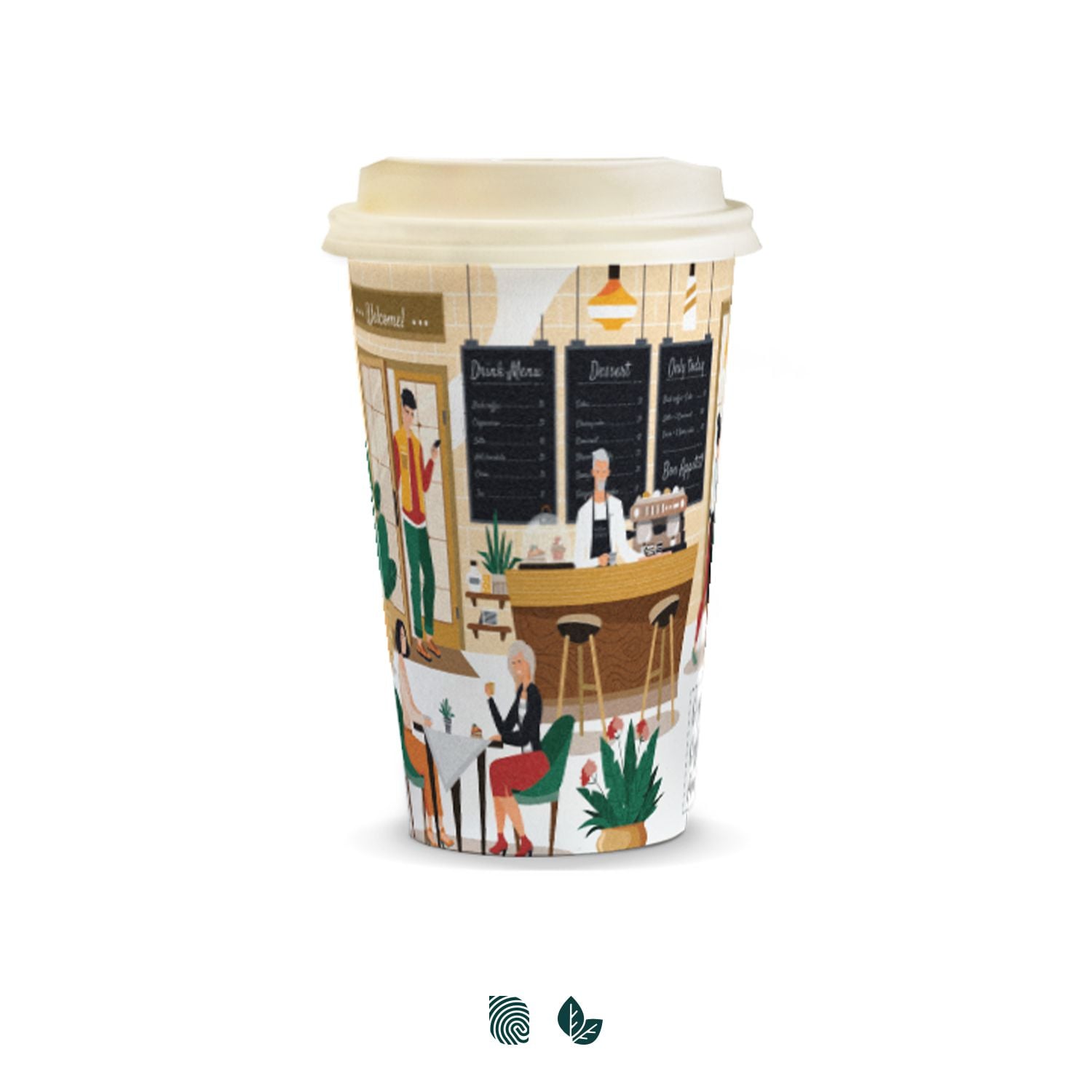 Compostable Paper Cup 350ml 129538