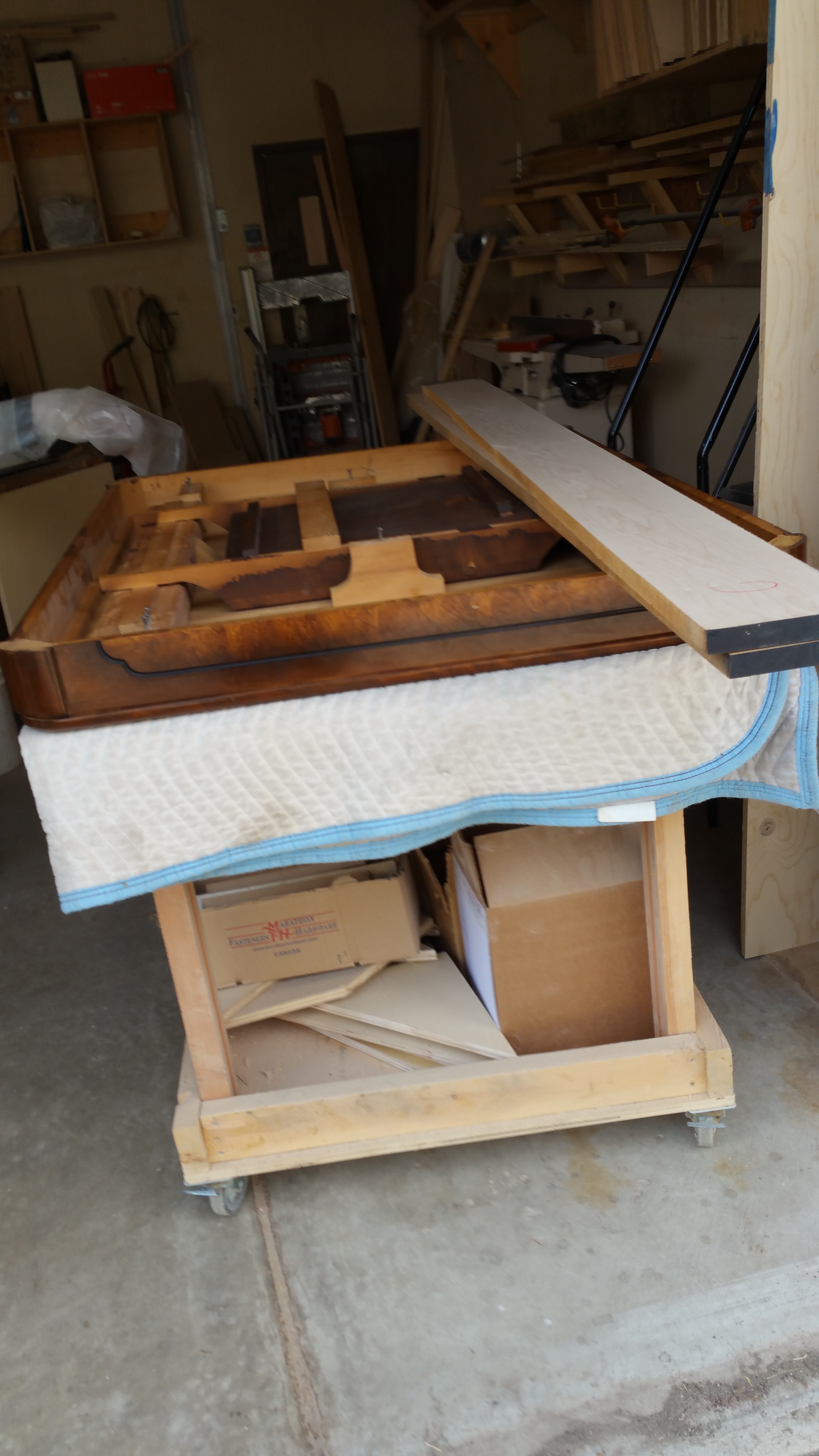 Table with one small butterfly folding leaf