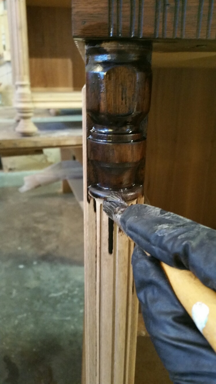 Rich new stain chosen by client