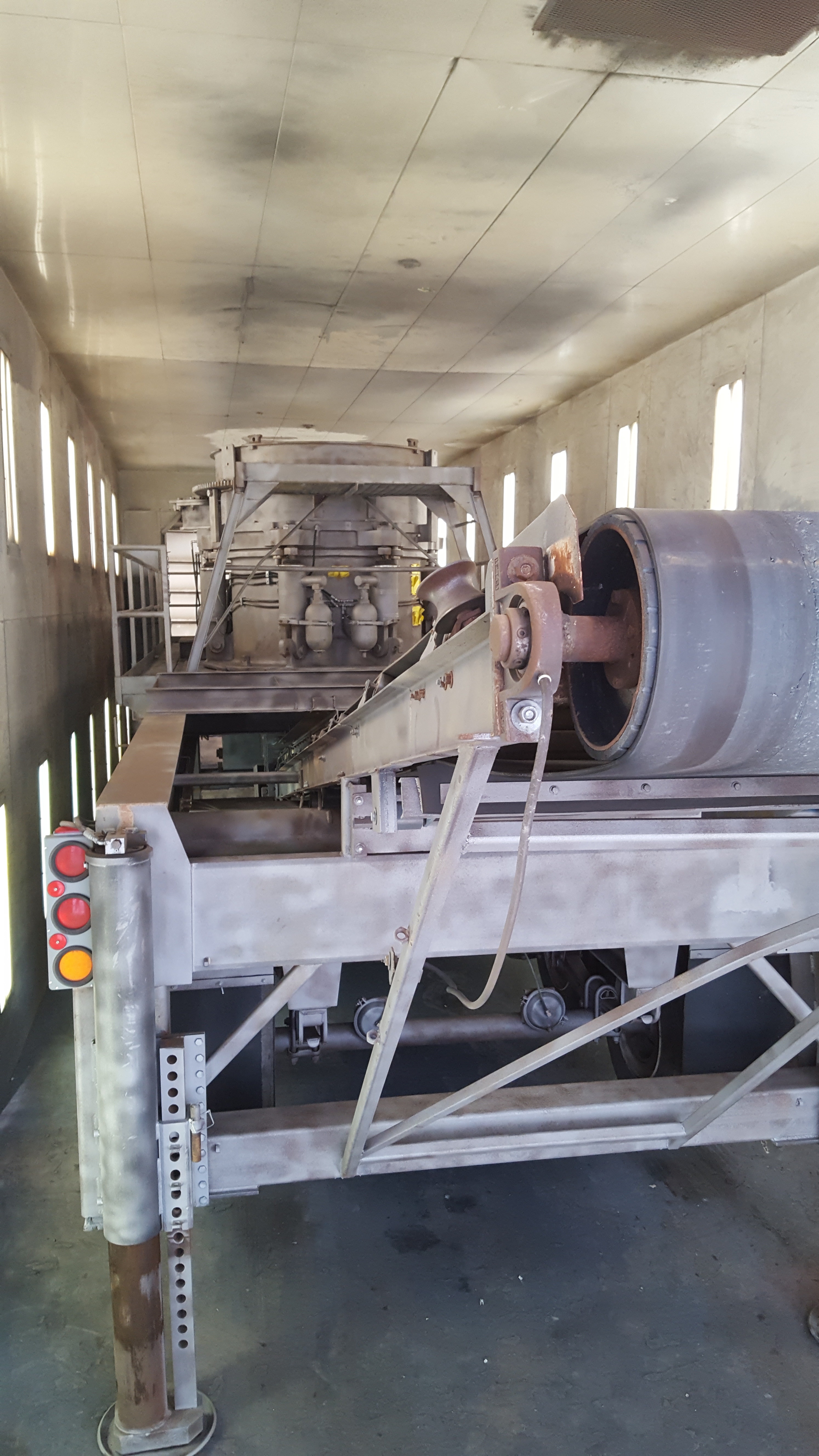 Completely sandblasted and in the spray booth for paint.