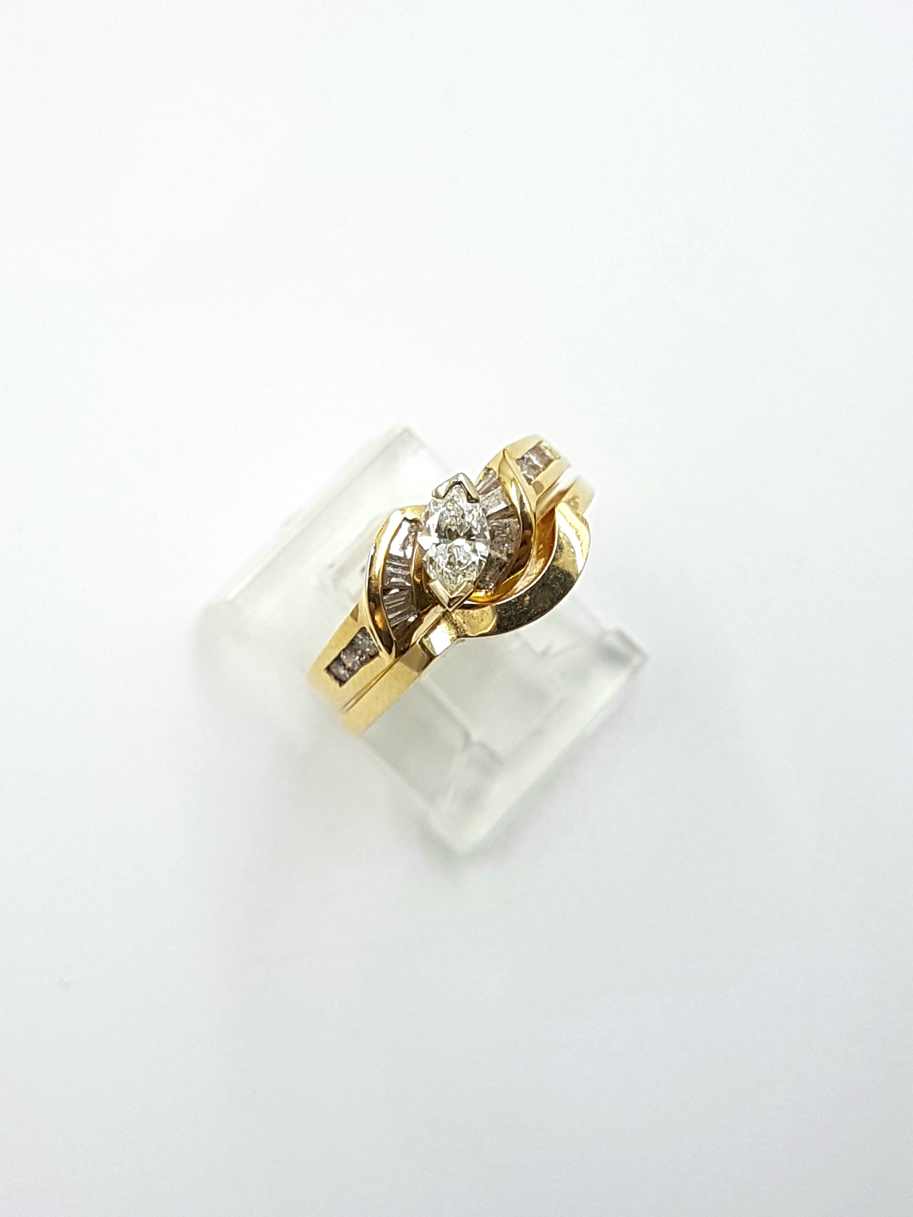Engagement Ring & Wedding Band
14K Yellow Gold
0.80ct Total
Regular Price $7225
SALE $1650
Ref: BF350+W