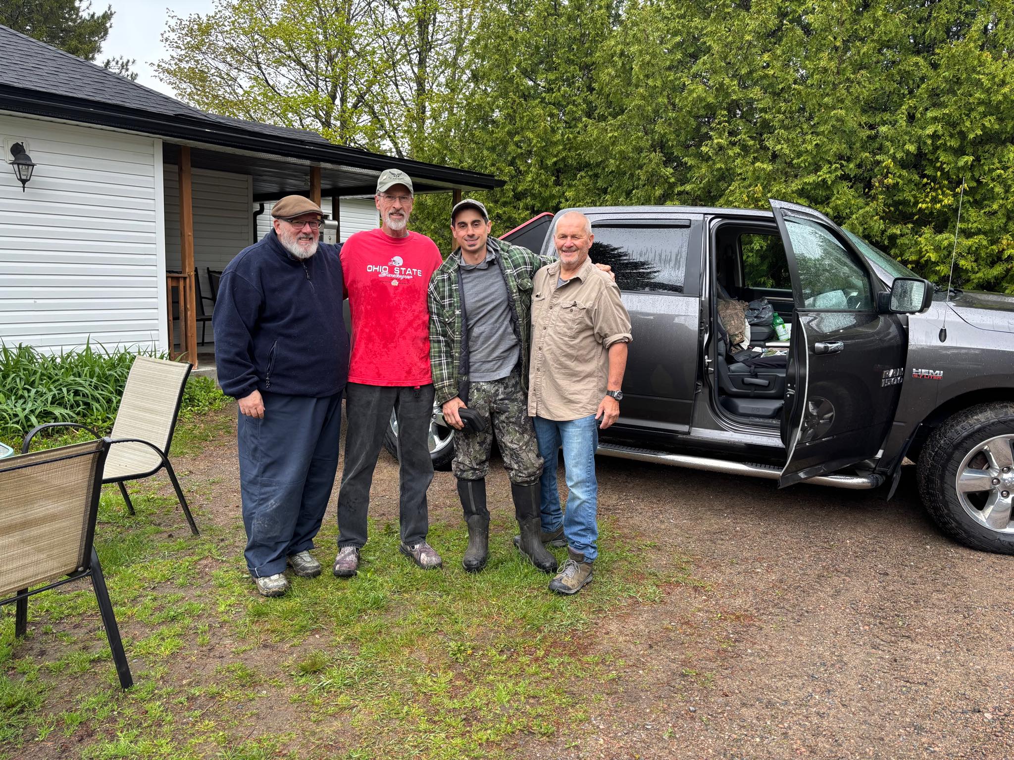 week 1 group black bear during a guided Ontario black bear hunt at Wild North Outfitters in 2025.