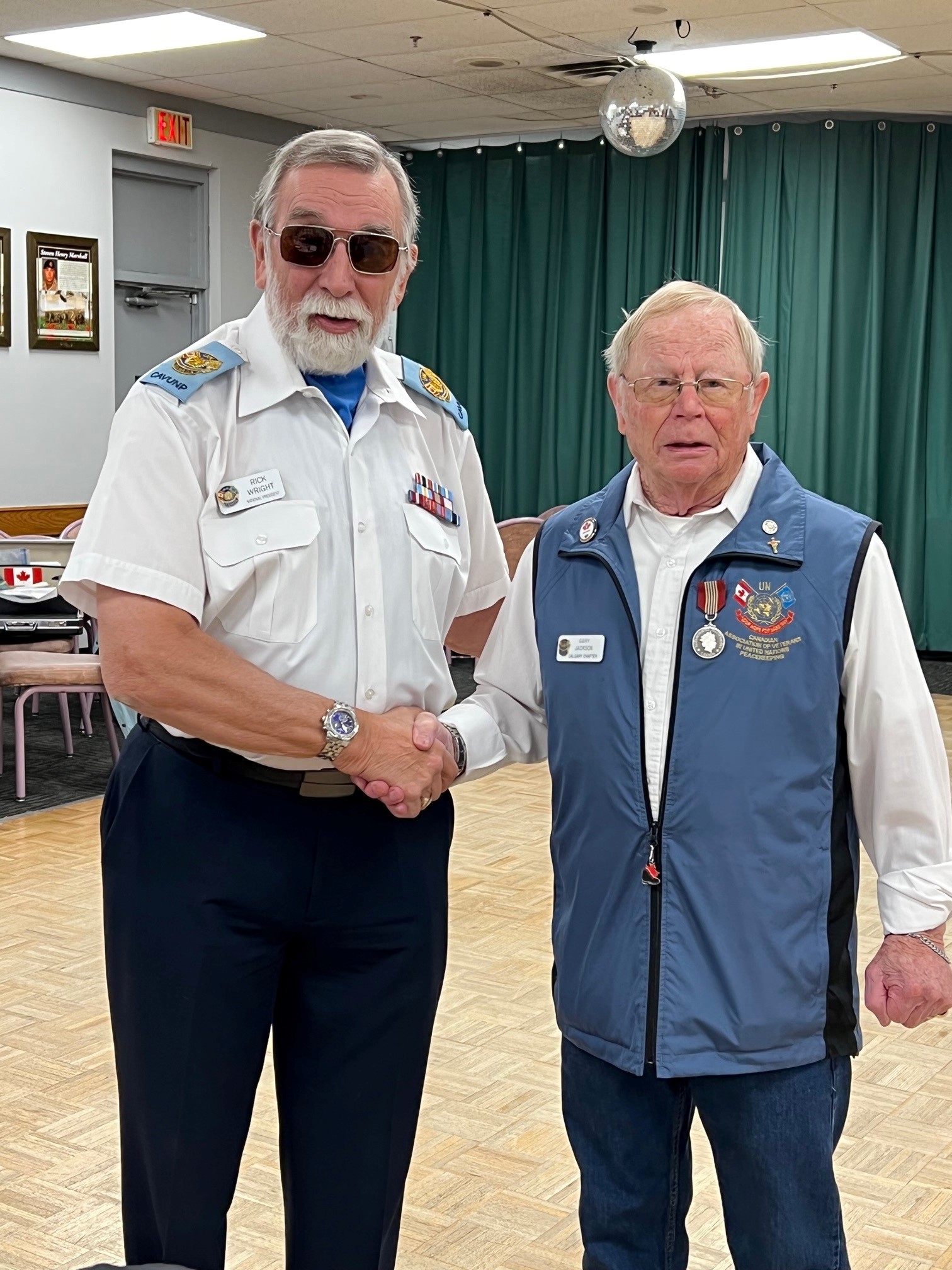 Gary Jackson was presented with the Sovereign’s medal for Volunteers 