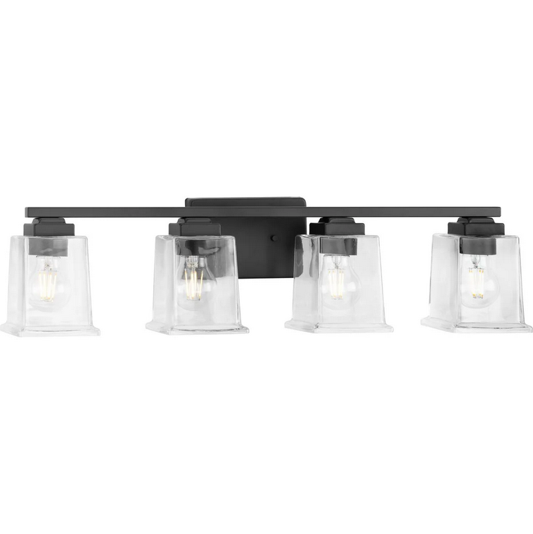 116 300380-31M
4 Light Vanity Matte Black and Clear Glass 
Regular $289.99
Blowout $104.66 no tax 