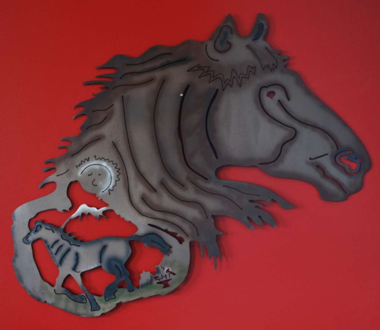 Metal Art, Horse Head, Campbell river BC, Vancouver island BC, Vancouver BC, Victoria BC, British Columbia,Alberta