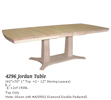 4296 Jordan Top with Diamond Double Pedestal