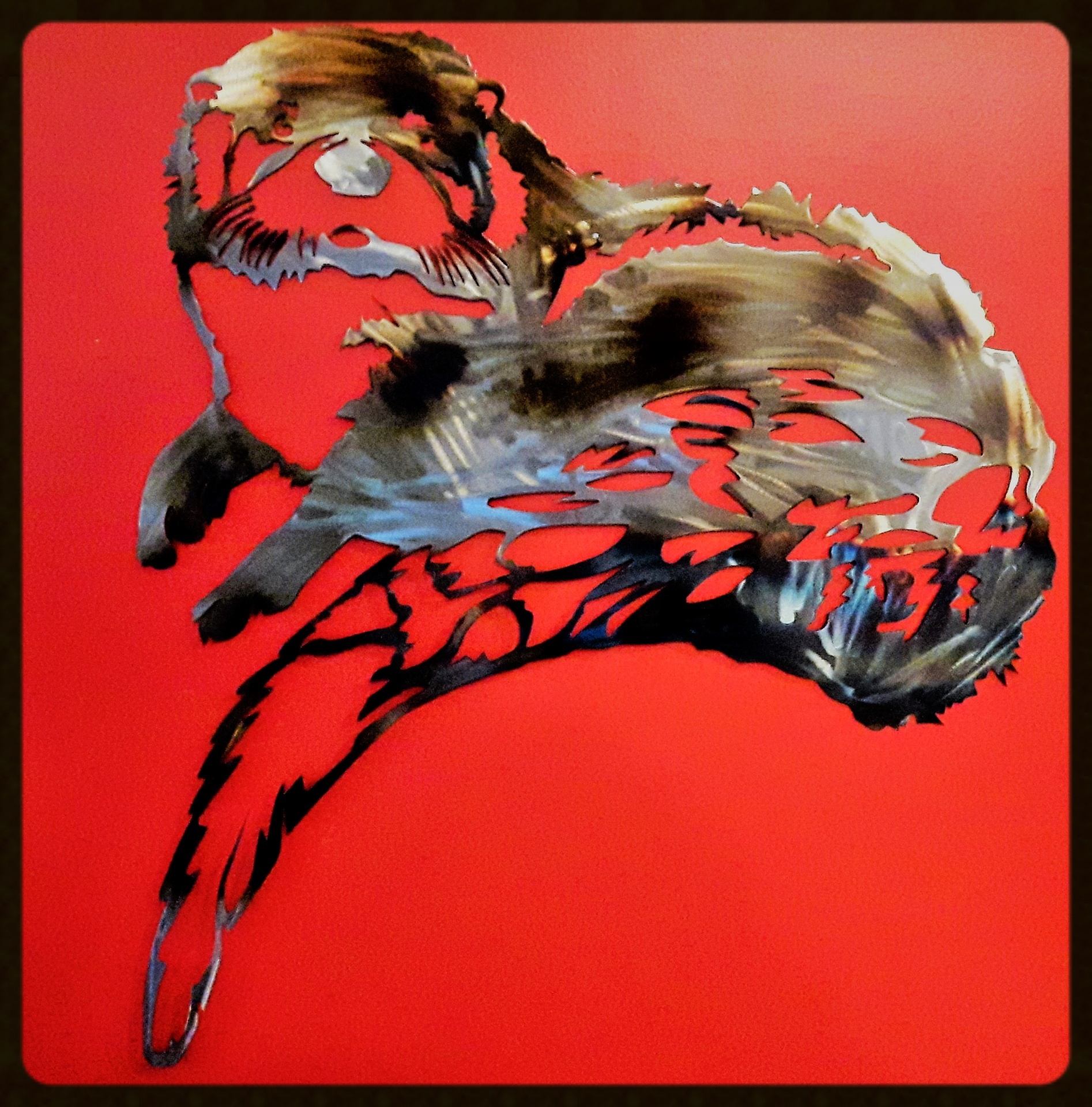 Metal art ,Otter, Campbell river BC, Vancouver island BC, Vancouver BC, Victoria BC, British Columbia,Alberta