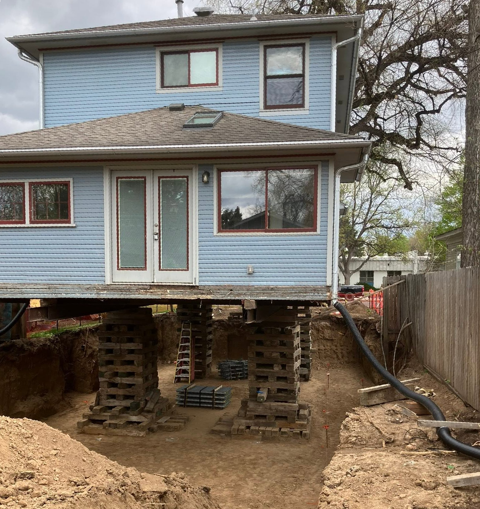 Dig Out Existing Foundation to Grade