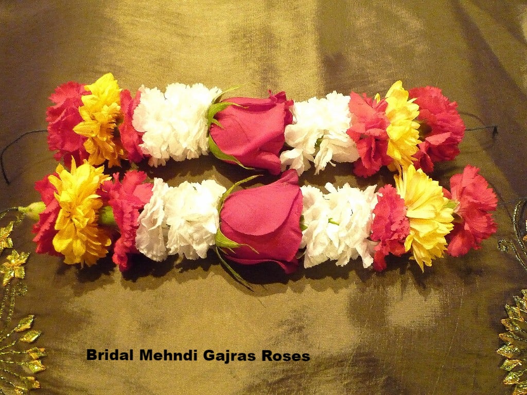 Bridal Mehdi Gajras /Roses$13 each 