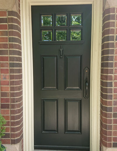 Black Wooden Door 2