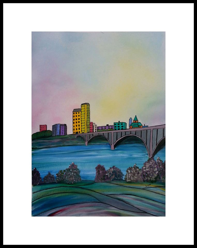 2015-20 "Bridge to Toon Town"
Framed 25" x 31.5"
Mixed media on 246 lb. paper
SOLD