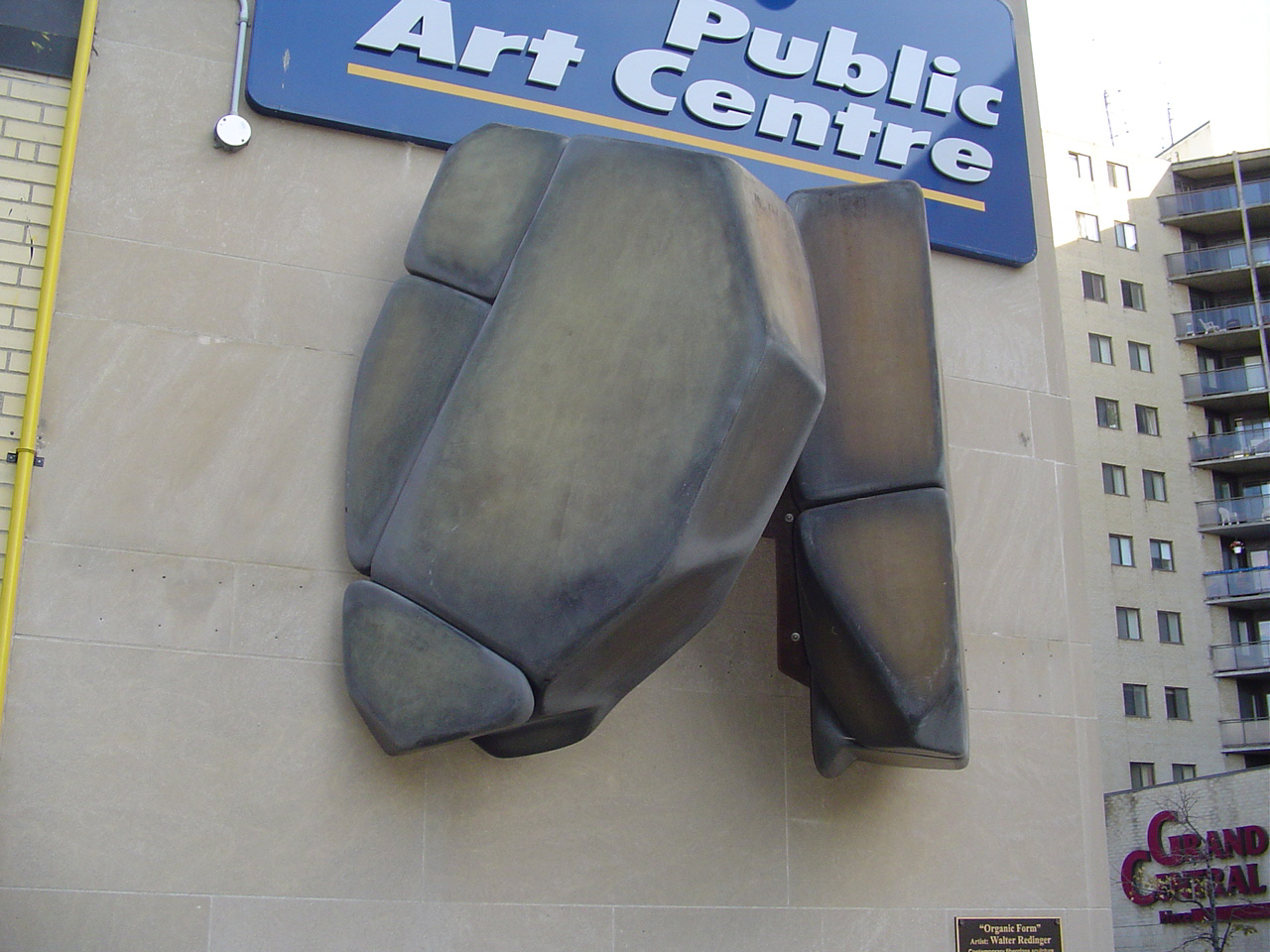 Untitled, Fibre glass sculpture exterior of the Art Centre