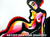 abstract nude reclining original painting