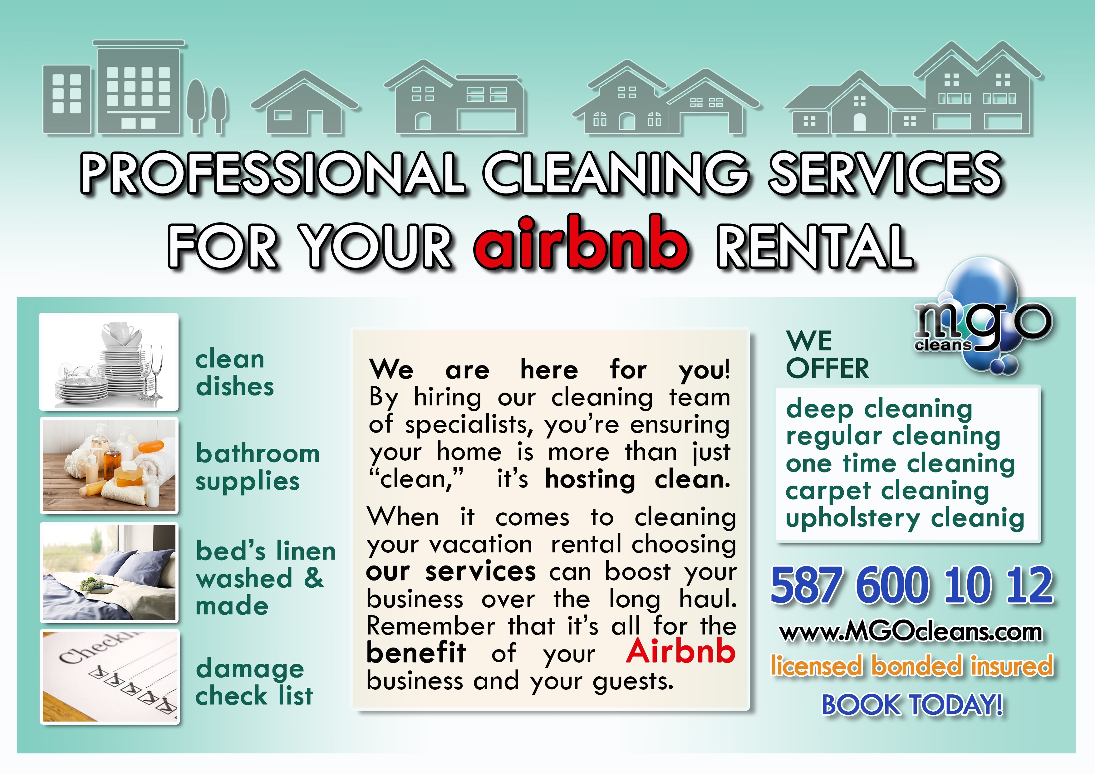 MGOcleans Air bnb Cleaning